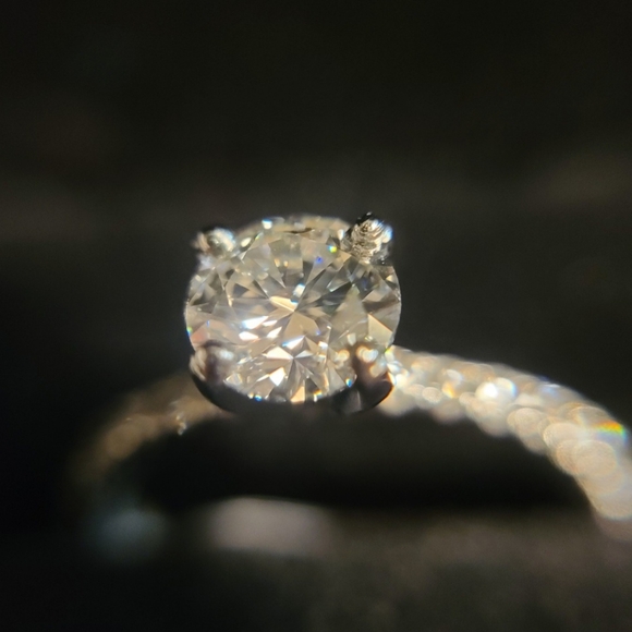 Jared Diamond Engagement Ring 3/8 ct 14k White Gold - Picture 5 of 11